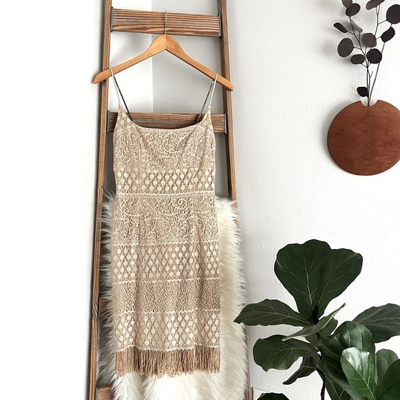 Vintage Dresses & Skirts - Vintage Cocktail Dress with Fringe!